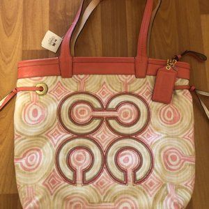 Rare Coach coral color bag.